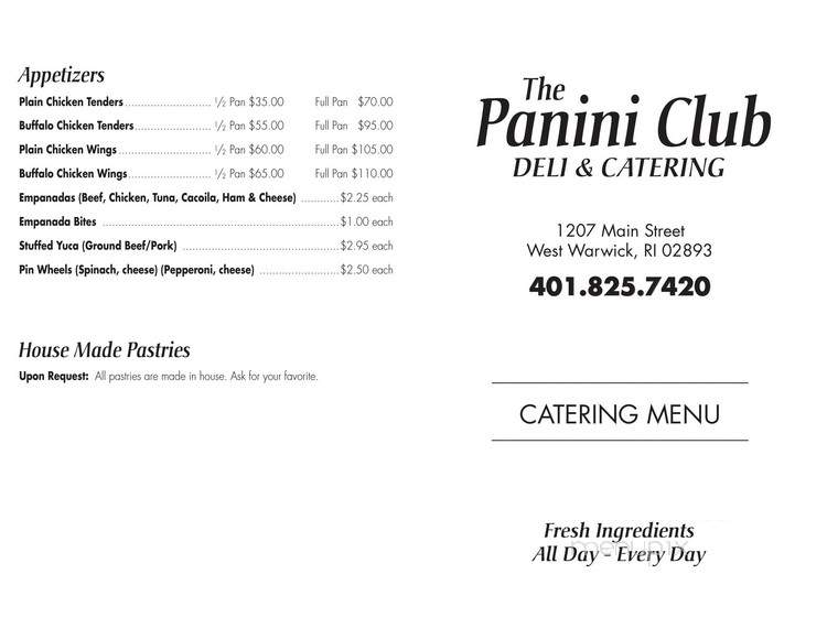 The Panini Club - West Warwick, RI