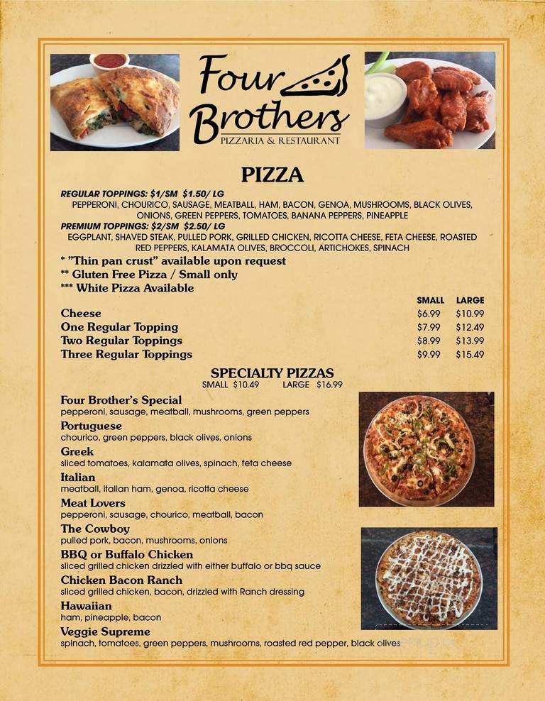Four Brothers Pizzaria & Restaurant - North Kingstown, RI