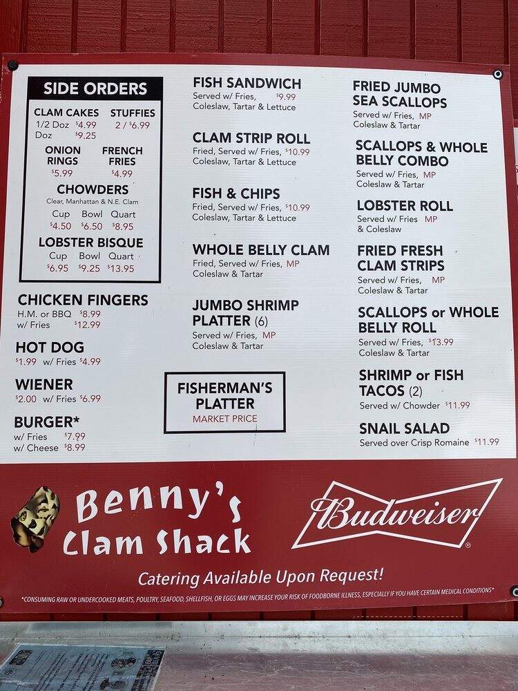 Benny's Clam Shack - Narragansett, RI