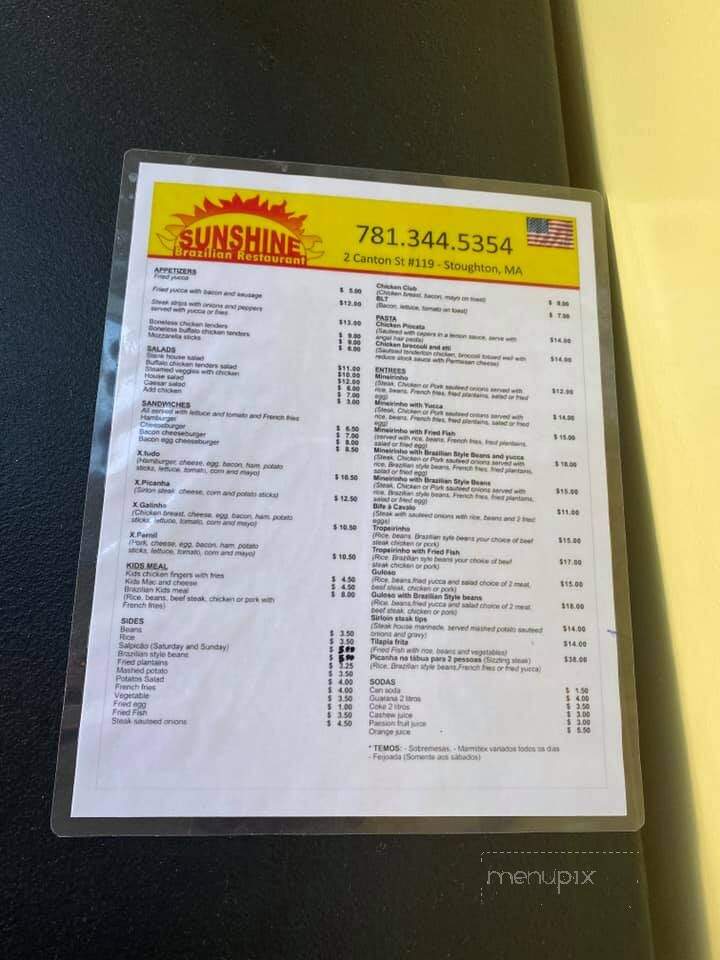 Sunshine Breakfast & Grille - Stoughton, MA