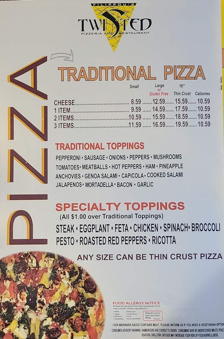 Twisted Pizzeria and Restaurant - Coventry, RI