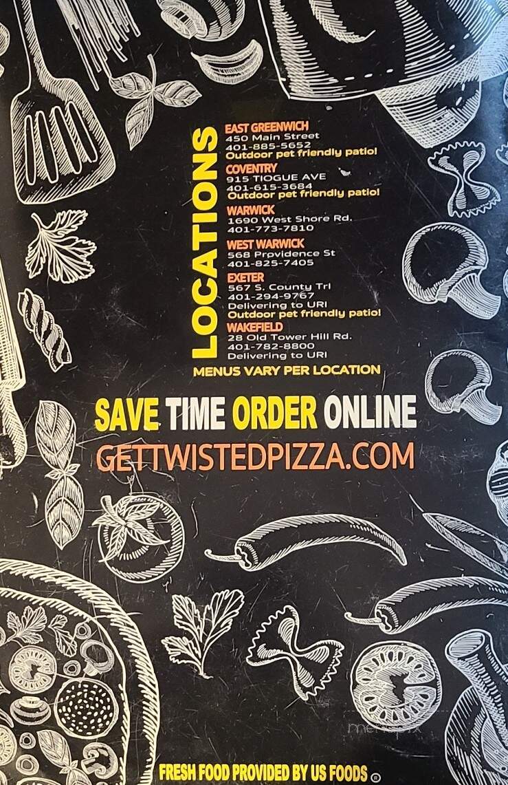 Twisted Pizzeria and Restaurant - Coventry, RI
